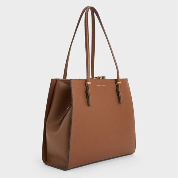 Charles & Keith Sansa Tote Bag - Chocolate - Picture 3 of 15